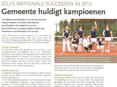 Artikel Essen Info mei 2013, Essen huldigt kampioenen